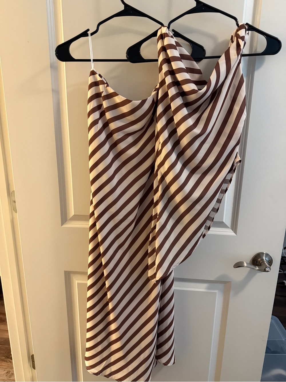 Commense Brown and Cream top and skirt Dress
